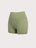 Green Cut Out Shorts 3" - Image 6