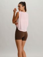 Coffee Natural Waisted Sports Shorts 3" - Image 4