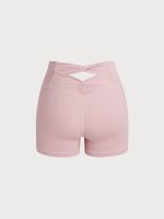 Pink Cut Out Shorts 3" - Image 8