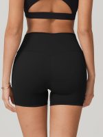 Black Natural Waisted Sports Shorts 3" - Image 3