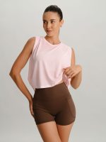 Coffee Natural Waisted Sports Shorts 3" - Image 3
