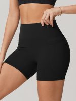 Black Natural Waisted Sports Shorts 3" - Image 4