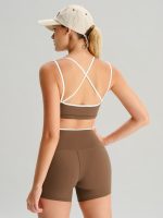 Brown Natural Waisted Sports Shorts 3" - Image 5