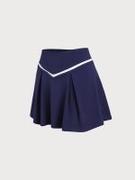 Navy V-Stripe Sport Skirt - Image 6