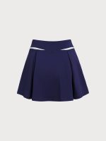 Navy V-Stripe Sport Skirt - Image 7