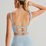 Light Blue Cutout Tank Top