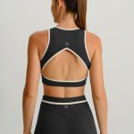 Black Round Neck Line Tank Top