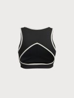 Black Round Neck Line Tank Top - Image 11