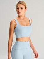 Light Blue Cutout Tank Top - Image 4