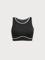 Black Round Neck Line Tank Top - Image 9