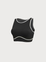 Black Round Neck Line Tank Top - Image 10