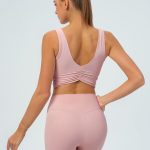 Pink Twist Back Tank Top