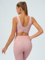Pink Twist Back Tank Top