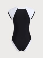 Contrast One-Piece Short Sleeve Wetsuit - Image 6