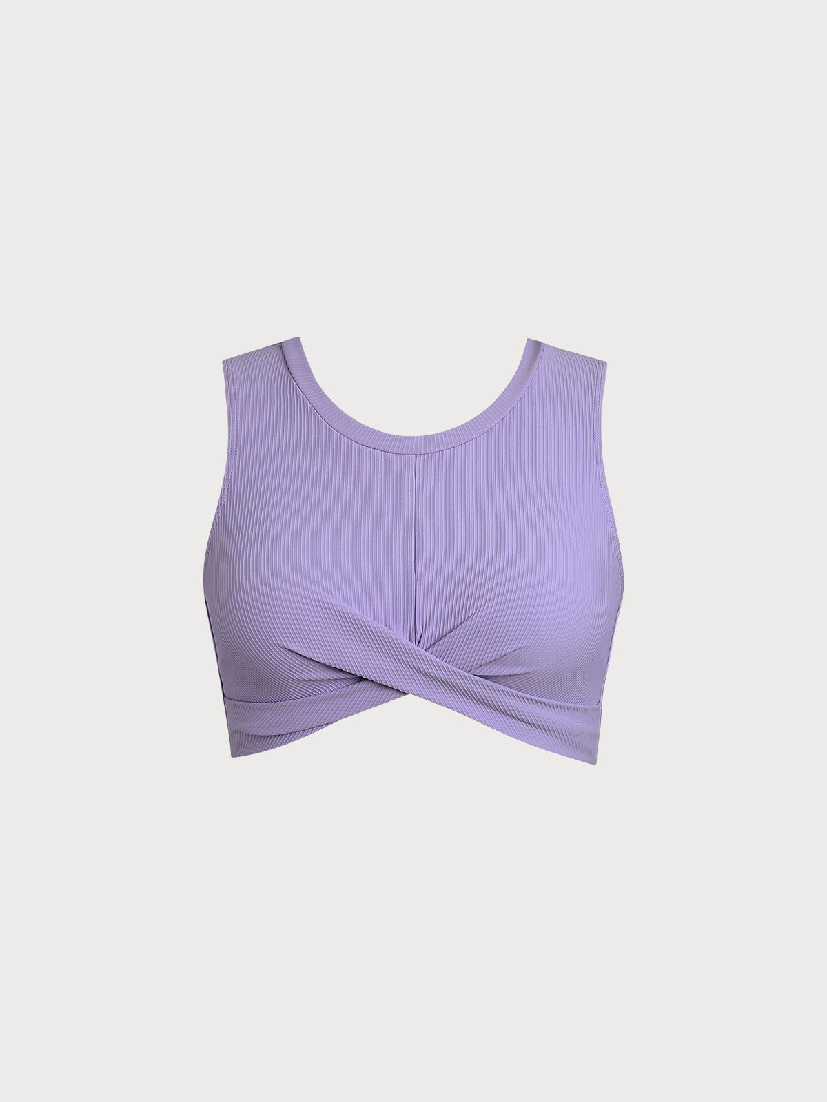 women_s-knitted-nylon-surfing-top-purple-sustainable-surfing_clothes-rkykt8 Purple Round Neck Twist Surf Top - Image 1