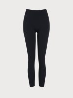 Black High Waisted Leggings 24" - Image 8