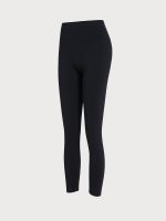 Black High Waisted Leggings 24" - Image 9