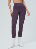Purple High-Waisted Pocket Leggings - Image 2