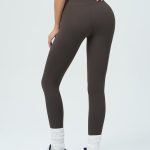 Dark Coffee High Waisted Leggings 25"