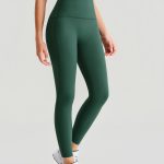 Green High Waisted Leggings 25"
