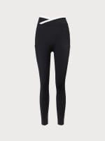 Black Natural Waisted Leggings 25" - Image 8