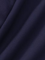 Navy U Neck Long Sleeve Top - Light Support - Image 8