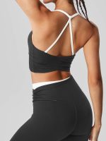 Black Halter Sports Bra - Light Support