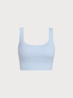 Light Blue Twist X-Cross Sports Bra - Light Support - Image 10