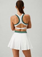 Textured Contrast Trim Sports Tank - Image 2