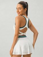 Textured Contrast Trim Sports Tank - Image 5