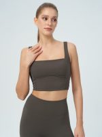 Dark Coffee Twist Sports Bra - Light Support - Image 2