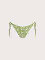 Light Green Textured Tie Bikini Bottom - Image 9