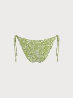 Light Green Textured Tie Bikini Bottom - Image 10