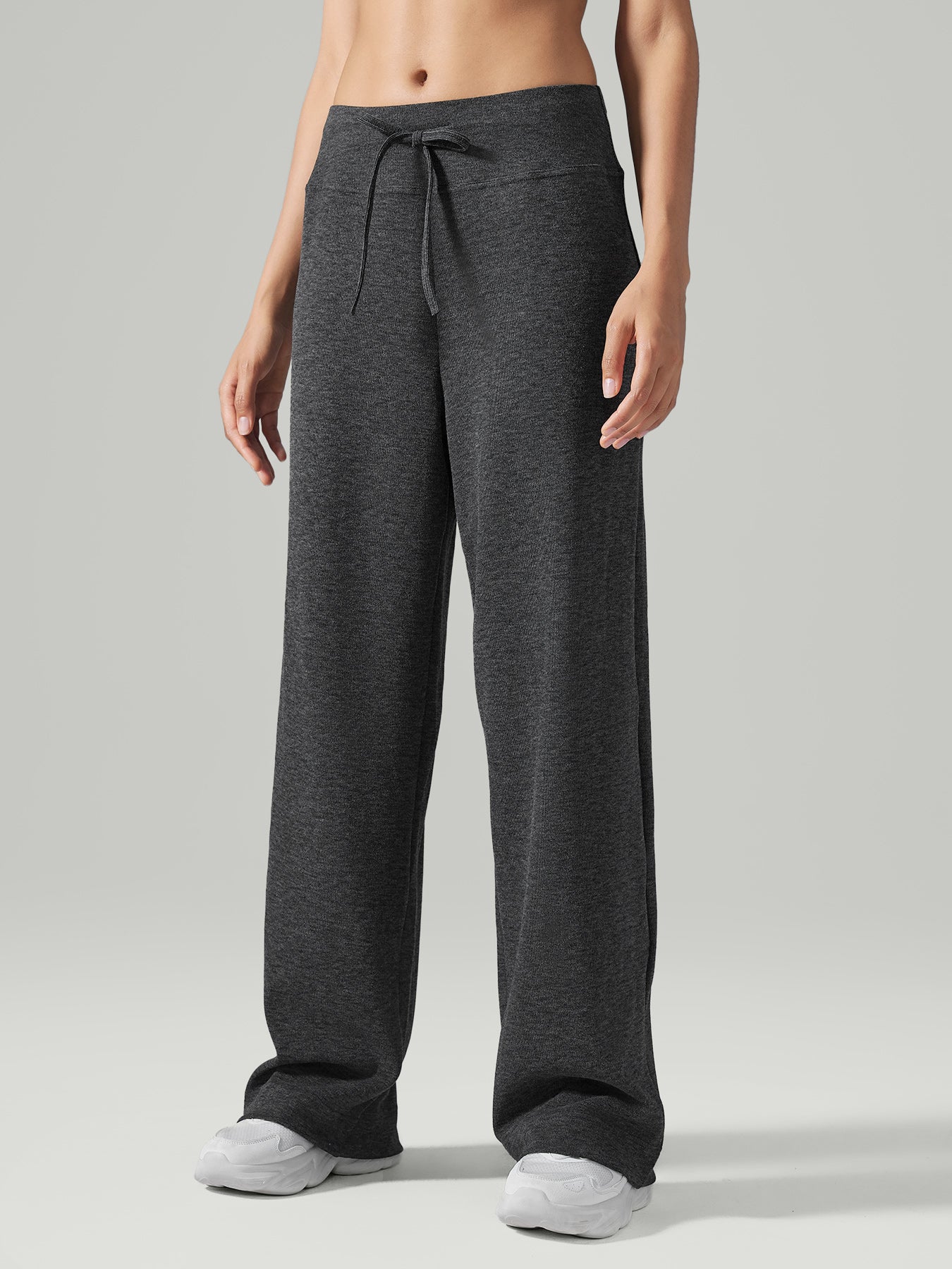 women_s-knitted-polyester-yoga-pants-black-sustainable-yoga_bottoms-bbrfyj Black Drawstring Wide Leg Lounge Pants - Image 1