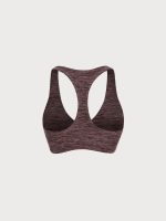 Coffee V Neck I-back Sports Bra - Image 12