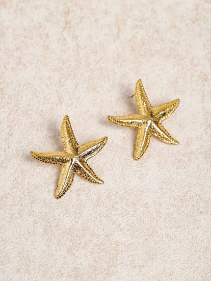 Golden Starfish Earrings
