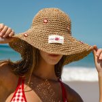 Brown Vintage Apple Woven Straw Hat