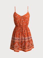 Boho Bloom Strap Beach Dress - Image 6