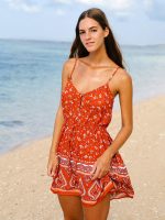 Boho Bloom Strap Beach Dress - Image 4
