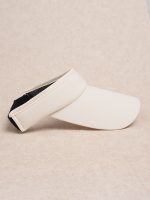 Off White Sports Sun Visor Cap - Image 6