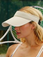 Off White Sports Sun Visor Cap - Image 2