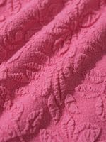 Pink Jacquard Underwire Triangle Bikini Top - Image 8