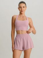 Pink Sports Breathable Shorts - Image 5
