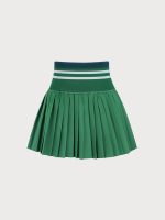 Green Pleated Pockets Sports Skirt - Image 7