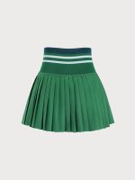 Green Pleated Pockets Sports Skirt - Image 8